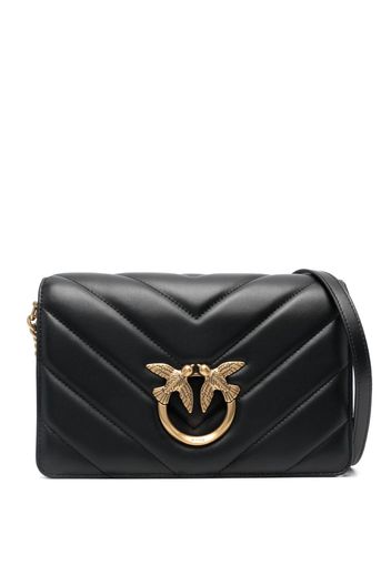 PINKO Love quilted shoulder bag - Nero