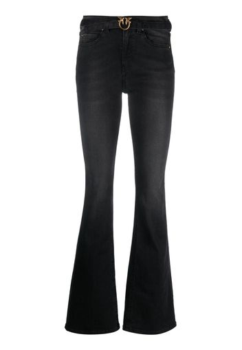 PINKO belted flared jeans - Nero