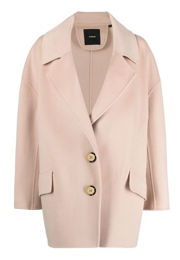 PINKO single-breasted wool coat - Toni neutri