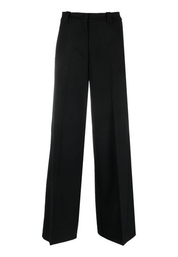 PINKO pressed-crease wide-leg trousers - Nero