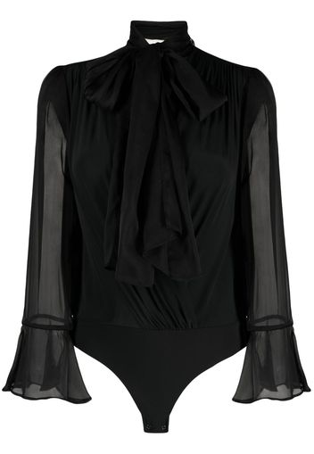 PINKO tie-neck bodysuit - Nero