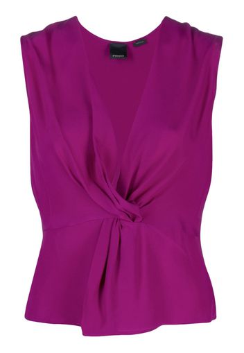 PINKO Top con scollo a V - Viola