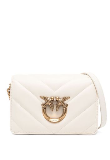 PINKO mini Love Click crossbody bag - Toni neutri