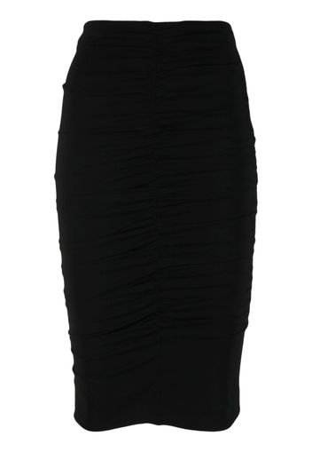 PINKO draped-design pencil skirt - Nero