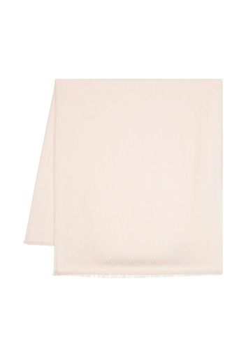 PINKO fringed-edge rectangular scarf - Rosa