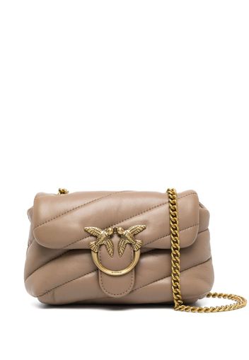 PINKO Love Baby padded leather bag - Marrone