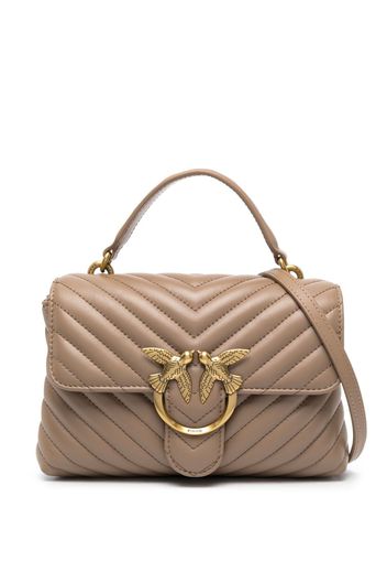 PINKO Love quilted leather shoulder bag - Marrone