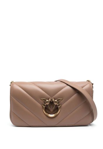 PINKO Love Click crossbody bag - Toni neutri