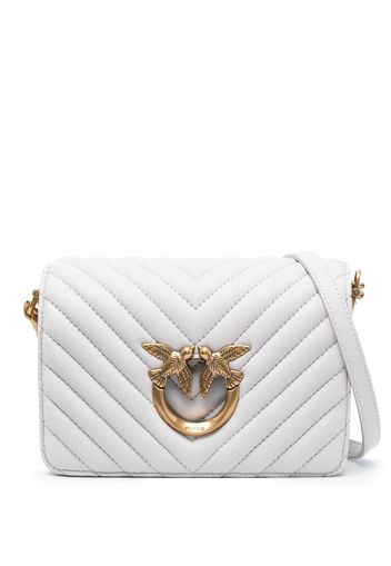 PINKO Love Click quilted crossbody bag - Grigio