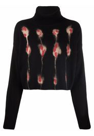 Pinko Maglione crop a collo alto - Nero