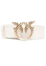 PINKO Love Birds leather belt - Toni neutri