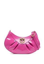 PINKO logo-plaque crossbody bag - Rosa