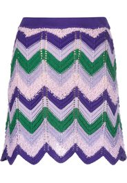 PINKO chevron-knitted miniskirt - Viola