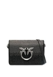 PINKO crystal-embellished love bag - Nero