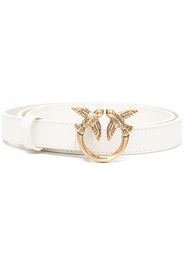 PINKO love bird buckle belt - Bianco