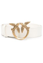 PINKO love bird leather belt - Bianco