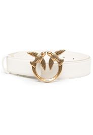 PINKO love bird leather belt - Bianco