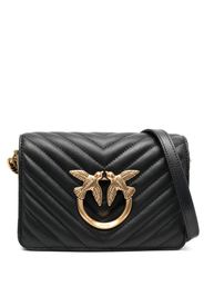 PINKO mini chevron-quilted Click Love bag - Nero