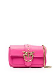 PINKO Love One Pocket leather crossbody bag - Rosa