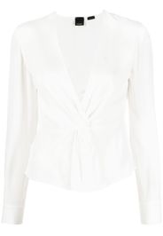 PINKO Blusa con scollo a V - Bianco