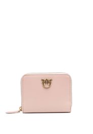 PINKO Love Birds leather wallet - Rosa