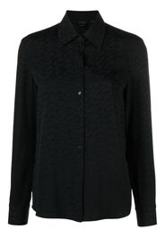 PINKO logo-jacquard shirt - Nero