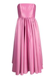 PINKO strapless satin-finish midi dress - Rosa