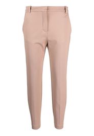 PINKO slim-cut cropped trousers - Marrone