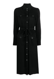 PINKO belted midi shirtdress - Nero