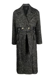 PINKO belted double-breasted coat - Nero