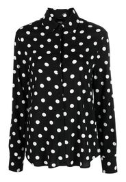 PINKO polka-dot long-sleeve shirt - Nero