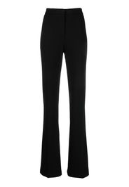 PINKO high-waisted flared crepe trousers - Nero