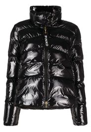 PINKO high-neck puffer jacket - Nero