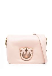 PINKO Love leather crossbody bag - Rosa