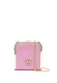 PINKO Clutch Emma con strass mini - Rosa