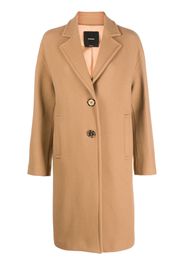 PINKO notched-lapel single-breasted coat - Marrone