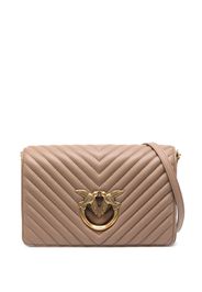 PINKO Love Click Classic leather bag - Toni neutri