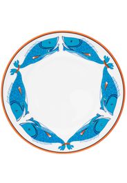 Pinto Paris Lagon fish-print dinner plate - BLUE