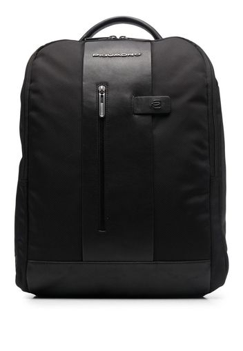 PIQUADRO logo-patch backpack - Nero