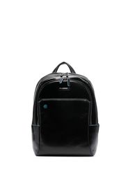 PIQUADRO calf-leather two-zip backpack - Nero