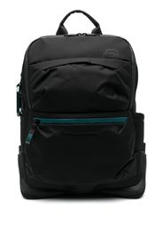 PIQUADRO debossed-logo detail backpack - Nero