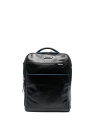 PIQUADRO logo-plaque backpack - Nero