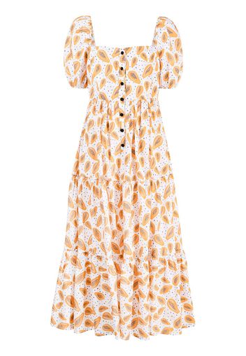 Pitusa Play Praire papaya-print dress - Arancione