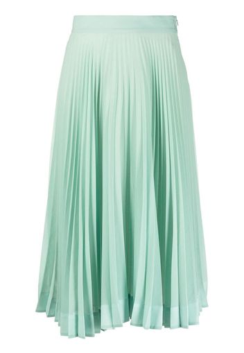 Plan C pleated midi skirt - Verde