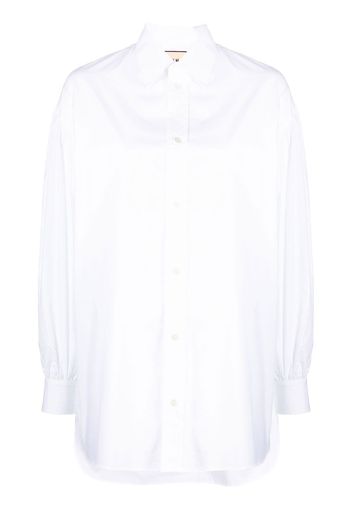 Plan C long puff sleeves shirt - Bianco