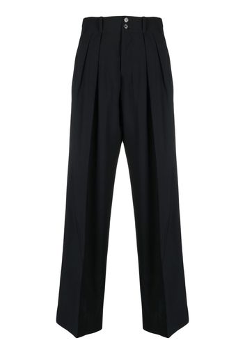 Plan C wide-leg tailored trousers - Nero