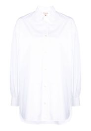 Plan C long puff sleeves shirt - Bianco