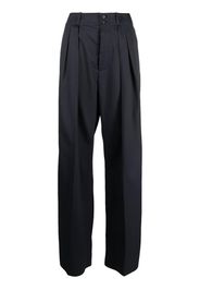 Plan C box-pleat tailored trousers - Blu