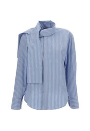 Plan C Camicia a righe - Blu