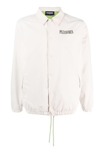 Pleasures logo-print windbreaker - Toni neutri